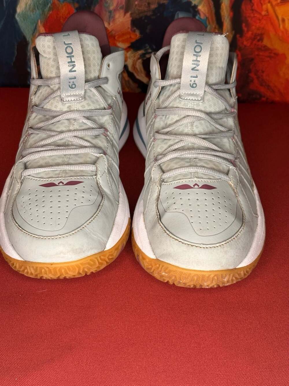Unitus Judah 1 "Lion of Judah" Basketball Shoes Grey Maroon Teal